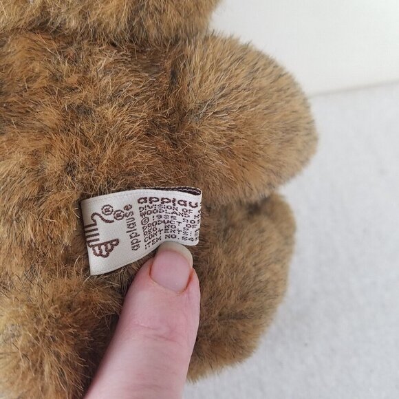 1985 Applause Raikes Bear Jamie 5453 Jointed Teddy Bear Wood Face & Feet vntg - Picture 4 of 10